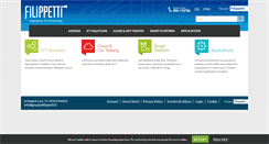 Desktop Screenshot of filippetti.it