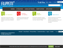 Tablet Screenshot of filippetti.it